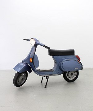 all the possible combinations of twelve lights lighting( once at a time) by Jonathan Monk